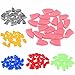 Brostown 100Pcs Soft Pet Cat Nail Caps Claws Control Paws of 5 Kinds 5Pcs Adhesive Glue + 5pcs Applicator with Instructions (S)
