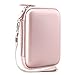 Canboc Shockproof Carrying Case Storage Travel Bag for HP Sprocket 2-in-1 2FB96A Portable Photo Printer Instant Camera, Fit Photo Paper, Mobile Printer Camera Protective Pouch Box, Rose Gold