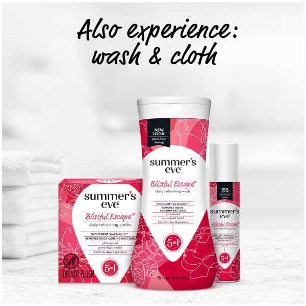 SUMMER’S EVE FEMININE DEODORANT FRESHENING SPRAY, BLISSFUL ESCAPE 2 OUNCE (PACK OF 2)