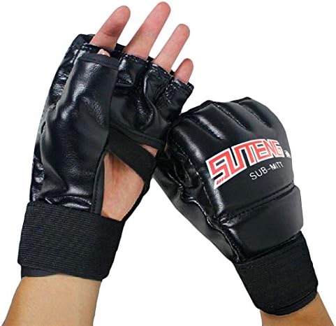 SUTEN MMA Muay Thai Training Punching Bag Half Mitts Sparring Boxing Gym Gloves