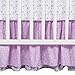 Trend Lab Grace 5 Piece Crib Bedding Set, Purple, Blue, Gray and White