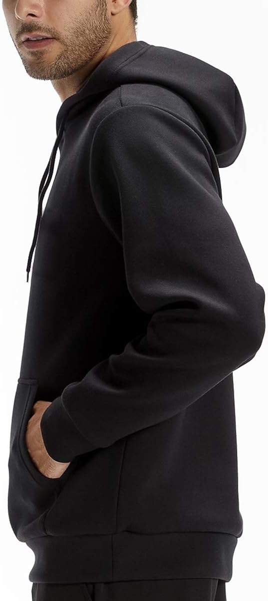 CASEI Solid Hoodies for Men Athletic Pullover Hoodie Lightweight Sweatshirt with Pockets: Clothing