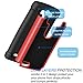 Tekcoo LG G3 Vigor Case, LG G3 Mini Case, (TM) [Tmajor Series] [Red] Shock Absorbing Hybrid Rubber Plastic Impact Defender Slim Hard Case Cover Shell for LG G3 Vigor,G3 Mini LS885 D725