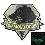 Diamond Dogs Metal Gear Solid Glow Dark Big Boss Snake PVC Rubber 3D Hook-and-Loop Patch