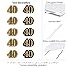 Big Dot of Happiness Adult 40th Birthday - Gold Lawn Decorations - Outdoor Birthday Party Yard Decorations - 10 Piece