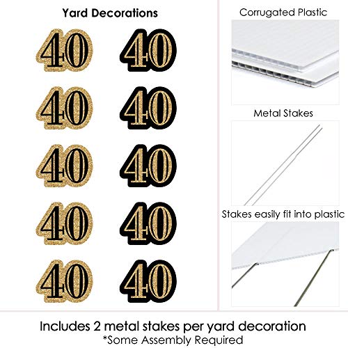 Adult-40th-Birthday-Gold-Lawn-Decorations-Outdoor-Birthday-Party-Yard-Decorations-10-Piece