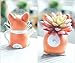 SUN-E Cute Animal Shaped Cartoon Home Decoration Succulent Planters Vase Lovely Corgi Dog Flower Pots Gift Idea