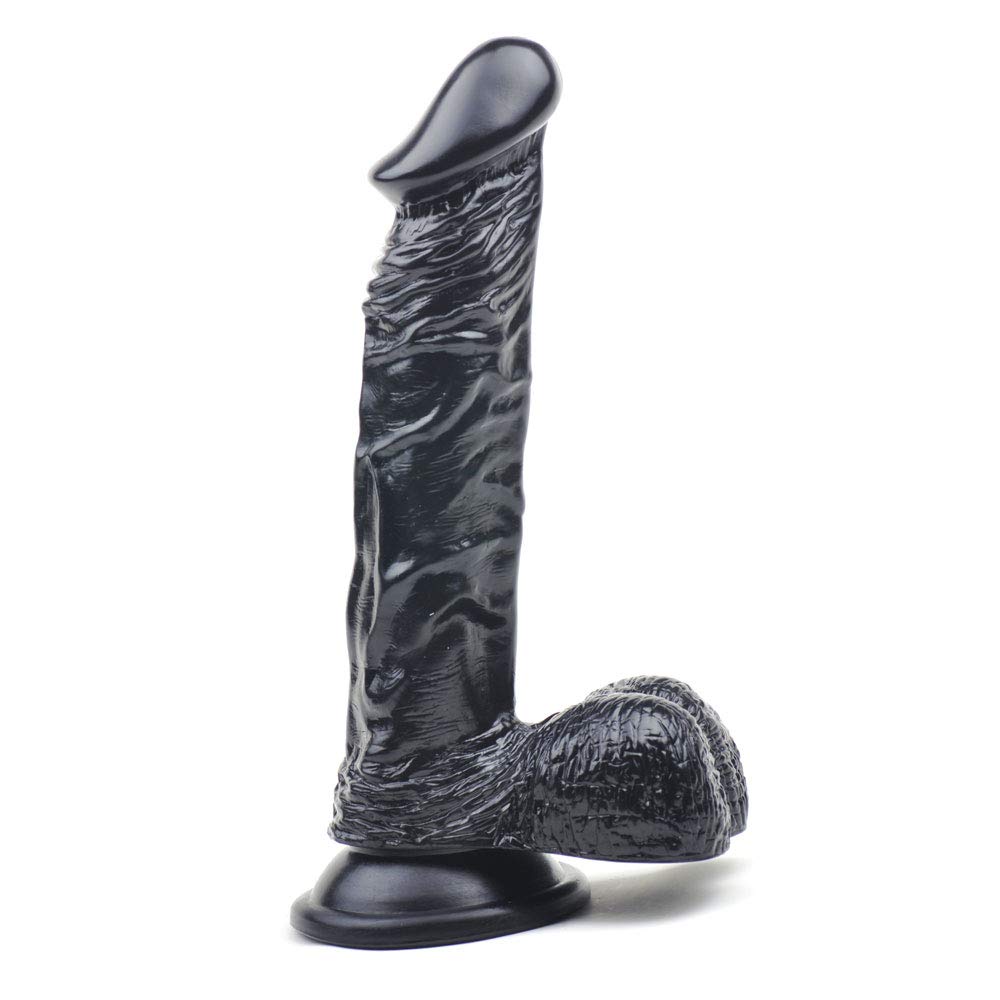 BeHorny Massive 8.66-Inch Dildo Realistic Penis Cock Suction Cup Base, Black