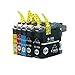 lil Monk LC103XL Ink Cartridges Pack of 5 for Brother LC 103 (2 Black,1 Cyan,1 Magenta,1 Yellow) Brother Ink Cartridges LC 103 Compatible with Brother | Brother LC 103 | HUGE SALE