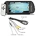 7 Inch 16:9 TFT High Resolution LCD Widescreen Car Rearview Monitor Mirror for Car Reverse Camera with Touch Button and Remote Control, Two Ways Of Video Output