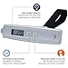 Smart Weigh 50kg/110lb Digital Postal Luggage Scale with Electronic Ruler, Hanging Scale Luggage Weight, Portable Bag Scale, Digital Luggage Scale Travel, Silver