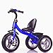 Little Bambino RideOn Pedal Tricycle Children Kids Smart Design 3 Wheeler | CE Approved Air Wheels Adjustable Seat Metal Frame Bell (Blue)