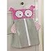 Levtex Baby - Night Owl Pink Crib Bed Set - Baby Nursery Set - Pink, Grey, White - Owls in a Tree - 5 Piece Set Includes Quilt, Fitted Sheet, Diaper Stacker, Wall Decal & Crib Skirt/Dust Ruffle