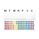 MAKE Week Plan Weekly Planner Pad with 90 Event Stickers