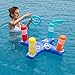 Inflatable Ring Toss Game Floating Swimming Ring with 4 Pcs Inflatable Rings for Multiplayer Water Pool Game Kid Family Pools Toys & Water Fun Outdoor Play Game Party Favors