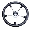 Amarine-made-13-12-Inch-Boat-Marine-5-Spoke-Destroyer-Steering-Wheel-with-Black-Foam-Grip