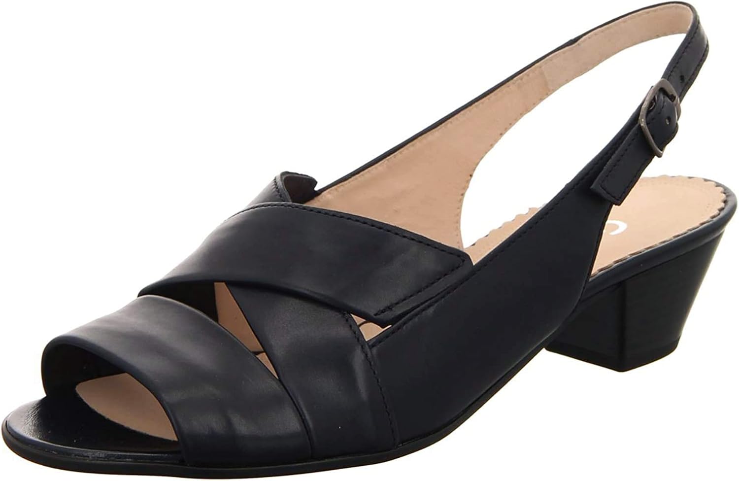 gabor ladies navy shoes