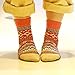 Keaza Women's 4 Pair Pack Vintage Style Cotton Wool Warm Winter Fall Crew Socks (WZ02C2)