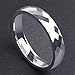 King Will CLASSIC 4mm Diamond Faceted High Polished Domed Tungsten Carbide Ring Wedding Band