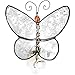 Butterly Night Light Decorative Accent Lite Wall Plug in Nightlight Girl’s Bedroom Bathroom Nursery Kitchen Baby Room Stained Glass Home Décor J Devlin NTL 176