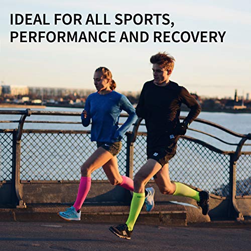 DANISH ENDURANCE Graduated Compression Socks (Black 1 Pair, US Women 11-13 // US Men 9.5-12.5)