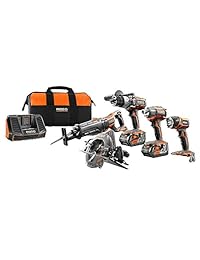 RIDGID TOOL COMPANY R9652 juego de herramientas 18V (5 piezas)