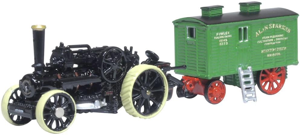 Oxford Diecast - Flower BB1 Ploughing Engine with Living Wagon - No. 15222 Bristol Rover/Alan - 1:76 Scale (NFBB002)