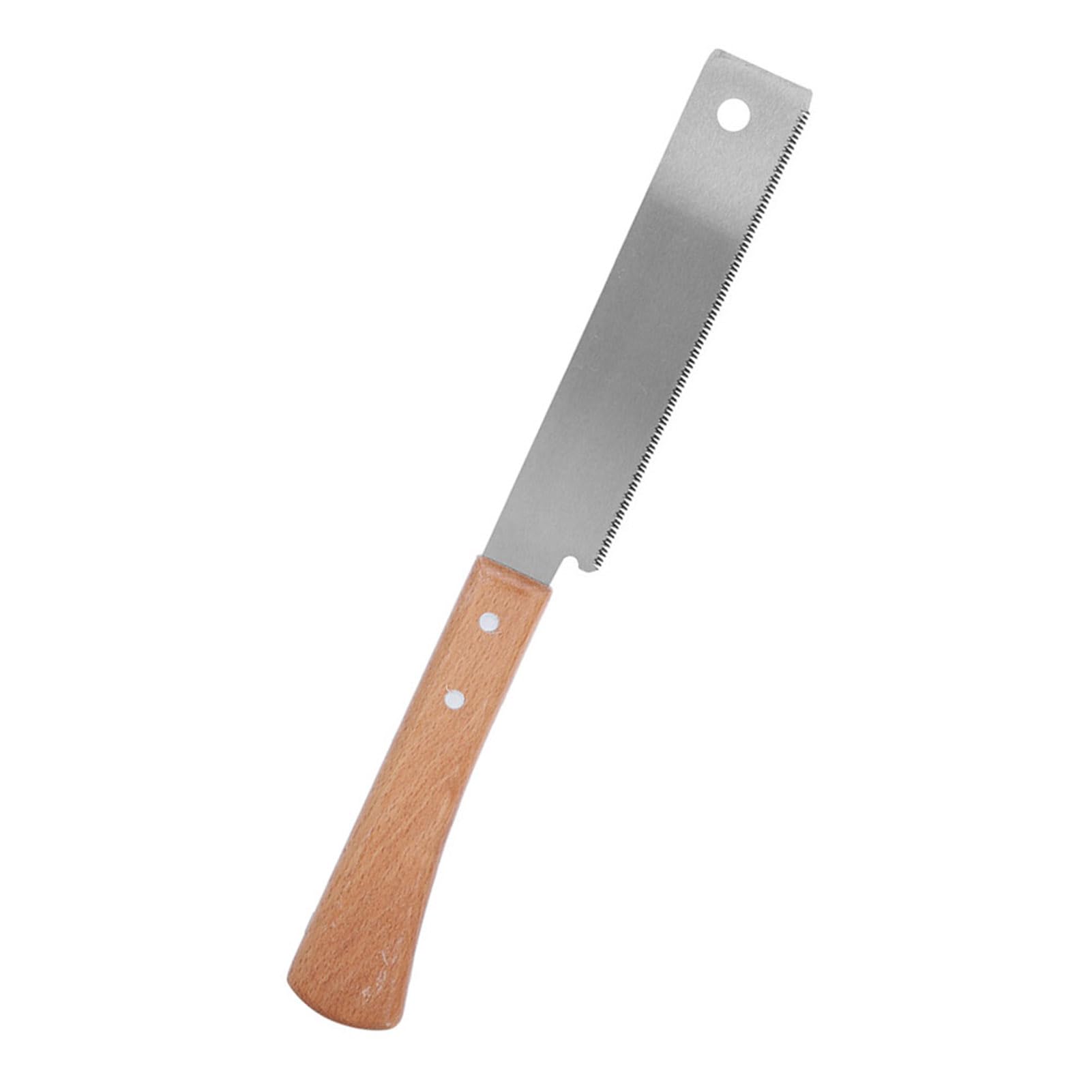 Fafeicy 12in Small Hand Saw SK5 High Carbon Steel Blade, Beech Wooden Handle Ergonomic Household Woodworking Saw, Flush Cutting Trim Tool for Garden Pruning Carpentry DIY