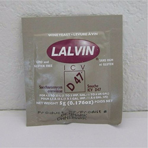 Lalvin ICV D-47 Wine Yeast, 5 grams - 3-Pack