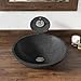 MR Direct Black Sink 854 Honed Basalt Granite Vessel