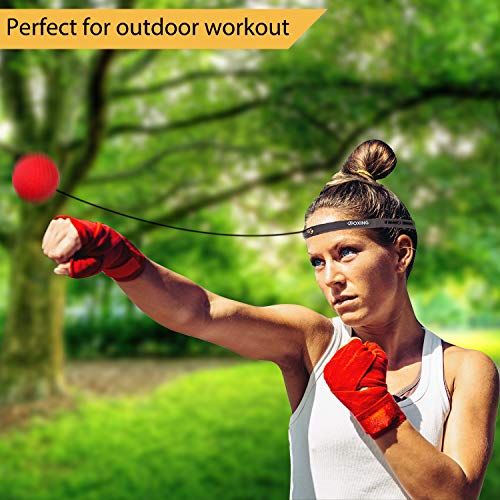 image for Stilleto Boxing Reflex Ball for Adults and Kids | 2 Balls with Headban