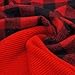 Fitwarm Knitted Plaid Dog Dress Hoodie Sweatshirts Pet Clothes Sweater Coats Cat Outfits Red Medium