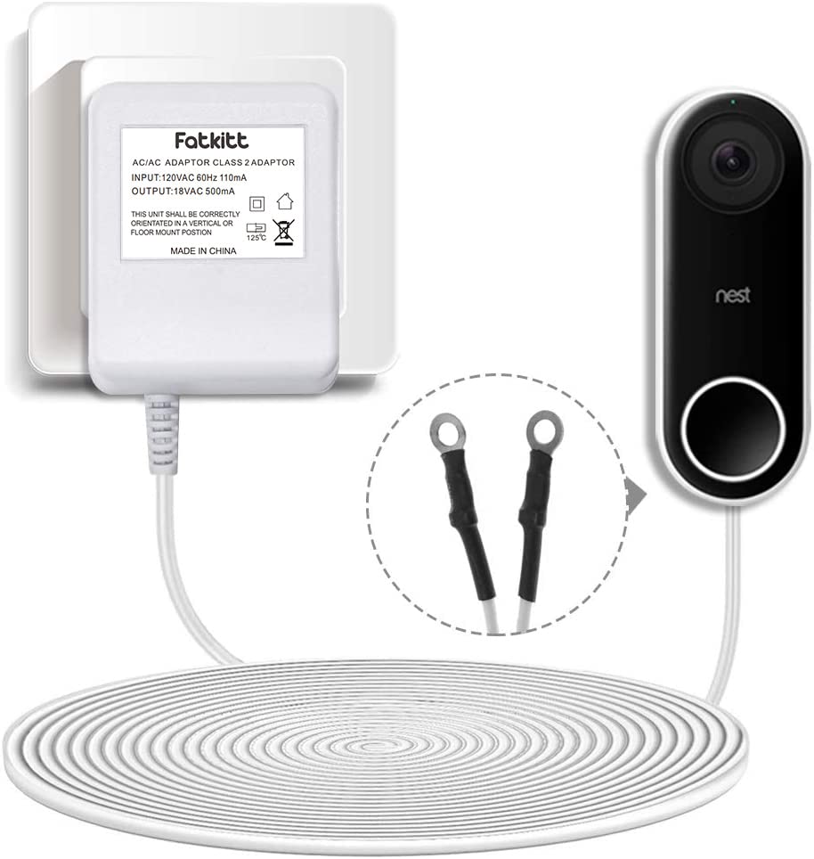 FATKITT 18V Doorbell Transformer, Power Supply Adapter Compatible with