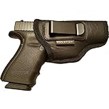 Houston IWB Gun Holster ECO Leather Concealed Carry Soft Material | Suede Interior for Maximum Protection | Fits: Glock, Ruger, Springfield, Sig, S&W, Walther, Taurus, H&K, Beretta and More.