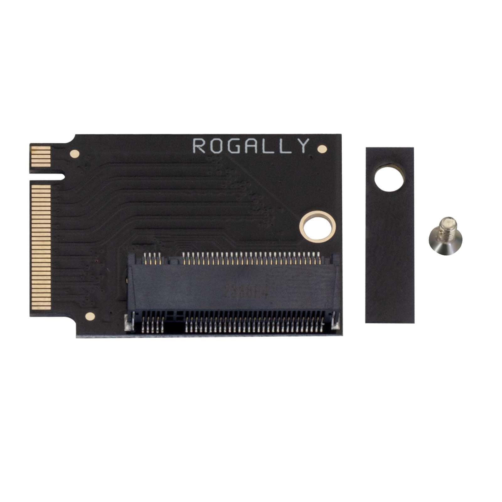 Photo 1 of 2 Suckoo for Rog Ally Gaming Handheld Conversion 2230 to 2280 SSD Hard Drive High Capacity Adapter Board NVME M-Key NGFF M.2 PCIE 4.0 Gold Finger Adapter 90 Degree Upgrade Converter Black