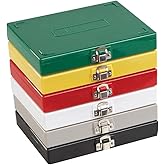 Heathrow Scientific HS15994B 100-Place Cork Lined Slide Box with Nickel Clasp, ABS, Cork, Green, 208mm Length, 175mm Width, 34mm Height