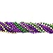 JOYIN 96 Pieces Mardi Gras Beads Beaded Necklace with 192 Temporary Tattoos Mardi Gras Party Favors Accessory and Supplies