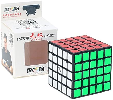 AIRCEE 5x5x5 Qiyi Wushuang Speed Cube Twisty Puzzle Black