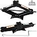Universal Scissor Jack 2 Ton Wind Up Lift Floor Jacks 14 Inch Height with Crank Speed Handle Rust-Proof for Ford F-150 Chevrolet Toyota Dodge Ram
