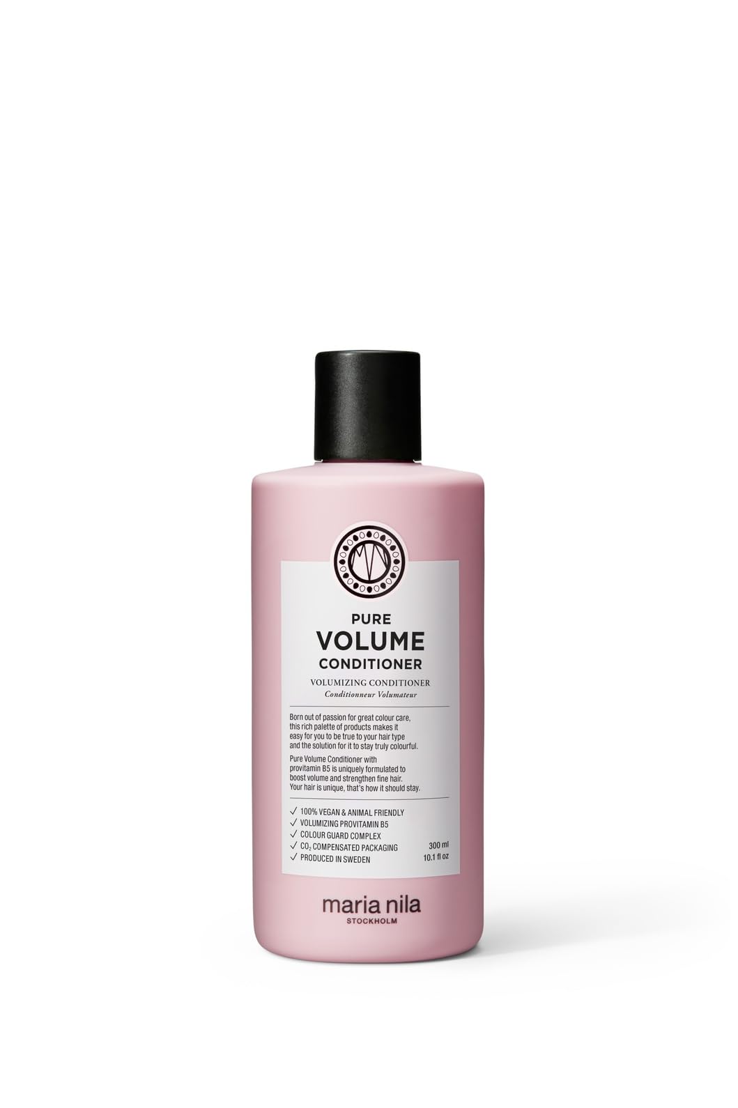 Maria Nila Pure Volume, Volumizing Conditioner for Thicker Hair, Panthenol/Provitamin B5 Gives Volume to Thin & Fine Hair, 100% Vegan & Sulfate/Paraben free, 300 ml