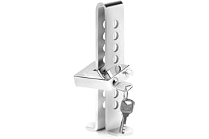 DENT-DE-LION Auto Anti-Theft Car Brake Clutch Lock Safety Tool，Stainless Steel Auto Car Clutch Brake Security Protection Tool,Throttle Pedal Lock with 3 Keys