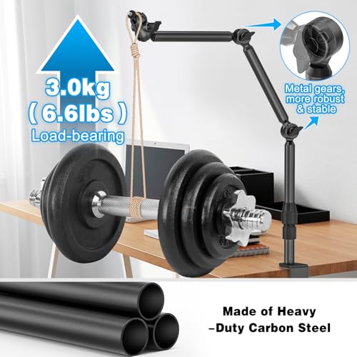 Rodison 78.4 cm Webcam Stand Mount with 1/4 Inch Screws for DSLR Cameras | Table Mount Camera for Ring Light, Project, Logitech Webcam, Handcam, Gopro Hero 8 7 6 5