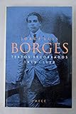 Textos Recobrados 1919-1929 by Jorge Luis Borges