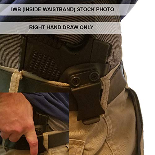 Elite Force Holsters: Mace Pepper Gun 2.0 Pepper Spray Gun Holster 'Audible Click' IWB & OWB - BLACK - RIGHT HAND