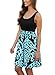 Bdcoco Women's Summer Sleeveless Print Beach Party Loose Casual Mini Dress Aqua Medium