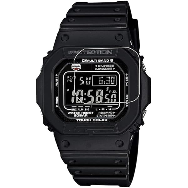 Casio G-Shock GWM5610-1 Montre de sport solaire en résine noire Casio G-Shock GWM5610-1 Montre de sport solaire en résine noire