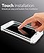 iPhone 7 Screen Protector, Fosmon TOUCH [HD Clear 3D | Full Coverage | Tempered Glass] Color Layer 9H Hardness Oleophobic Coating Glass Shield for Apple iPhone 7 (White)