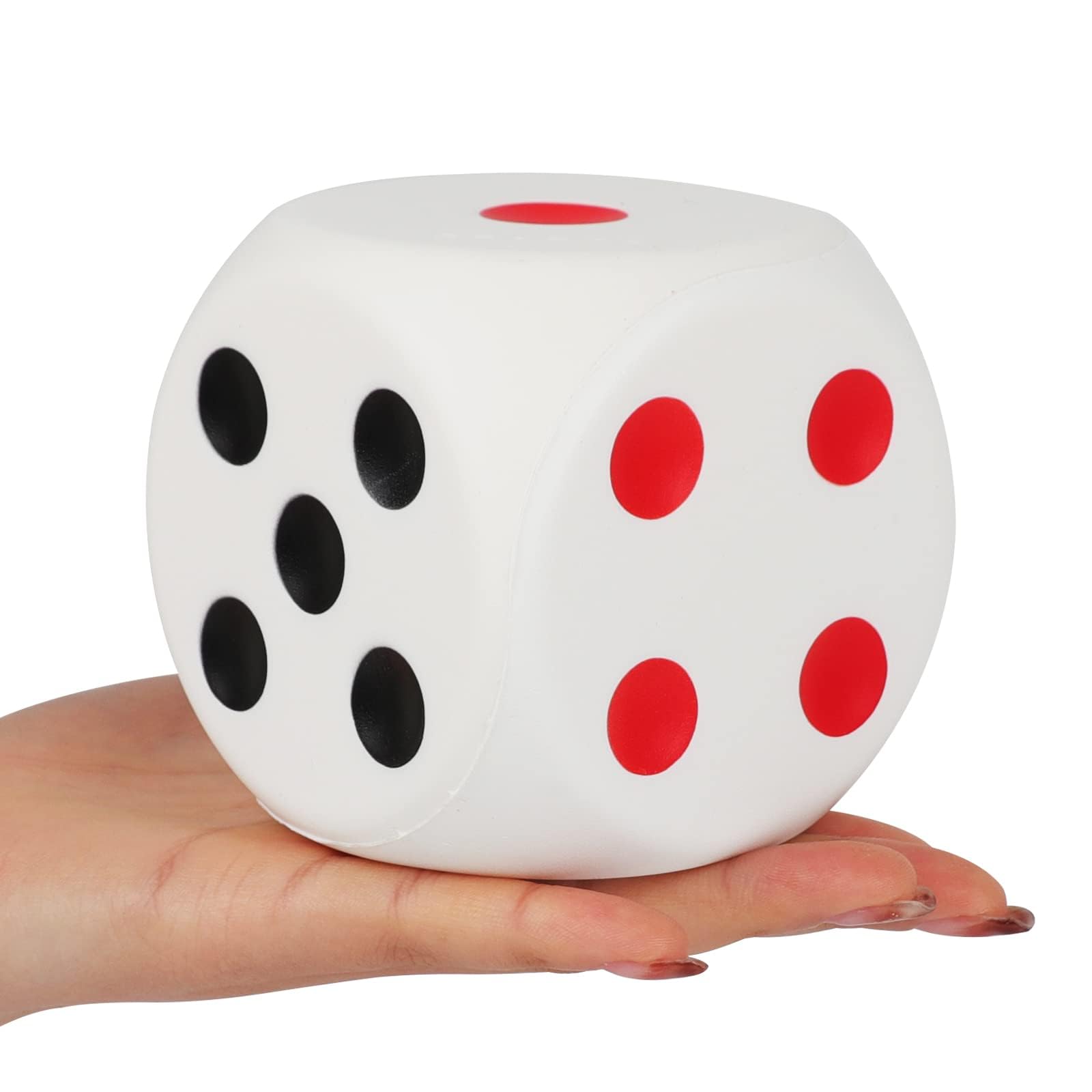 Anboor 3.1'' Squishies Dice Kawaii Soft Slow Rising Scented Squishies Stress Relief Kids Toys Gift Collection Decorative Props(Black Red), (WM)