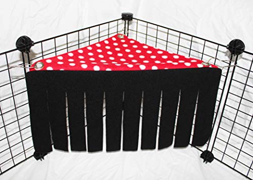 image for Pulse Brands Corner Fleece Forest Hideout for Guinea Pigs, Ferrets, Ch