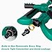 Morfone Lawn Sprinkler, Garden Sprinkler Automatic 360° Rotating Irrigation System Water Sprinklers for Garden, Yards, Kids, 3600 Square Feet Coverage